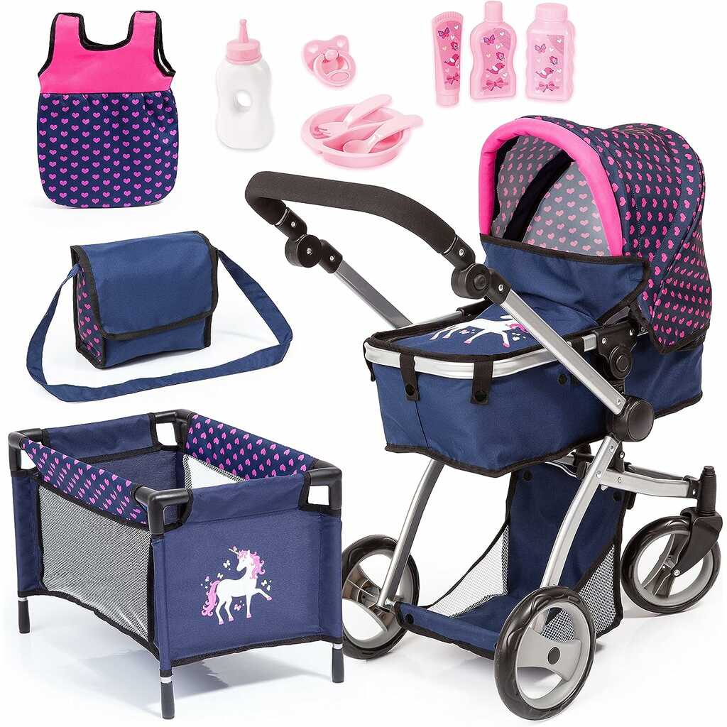 carrito combi + cuna de viaje + accesorios