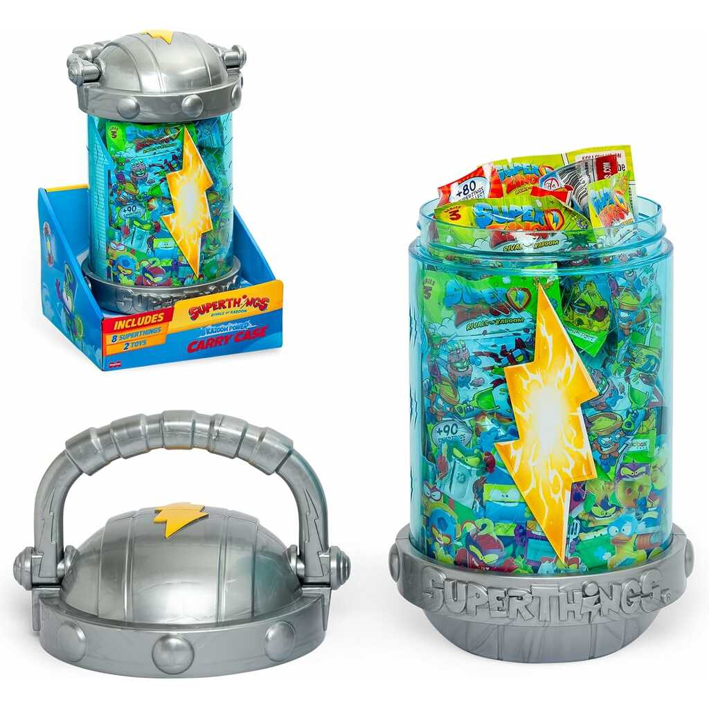 superthings s kazoom power carry case playset