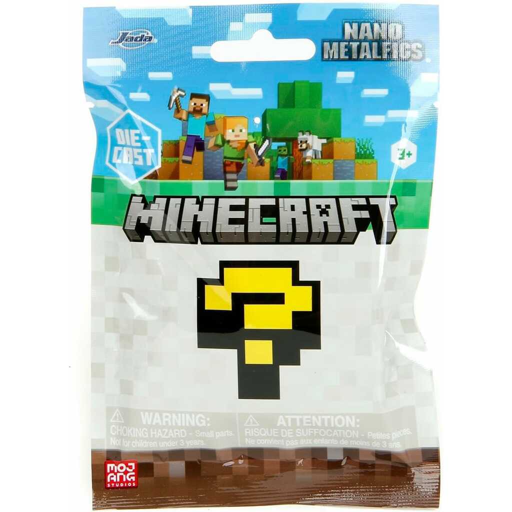minecraft sobre sorpresa nanofiguras 4cm