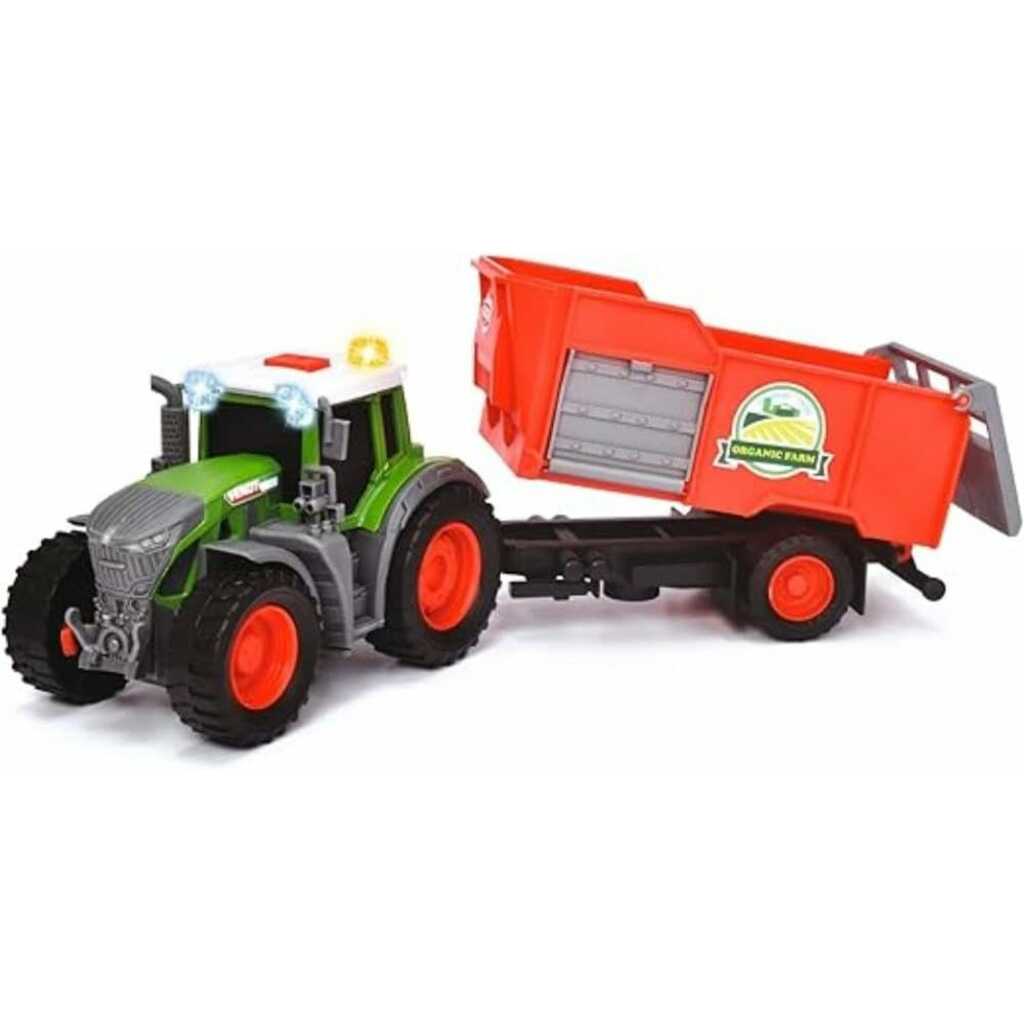 tractor fendt granja trailer 26 cm luz y sonido