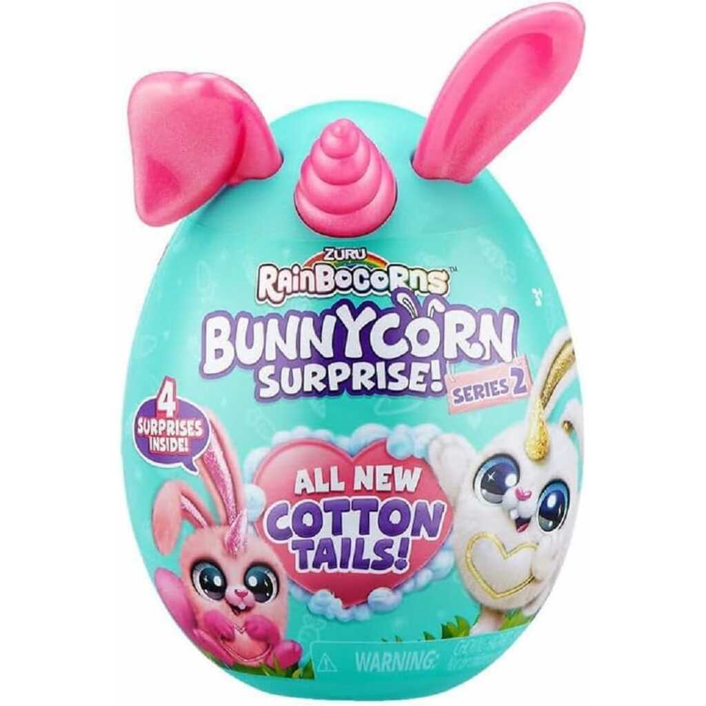 peluche rainbocorns conejo bunnycorn en huevo