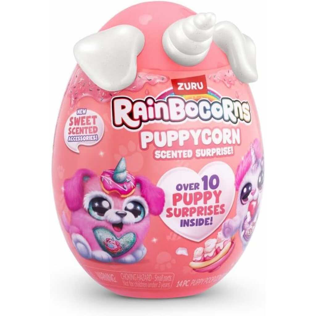 peluche rainbocorns puppycorn en huevo