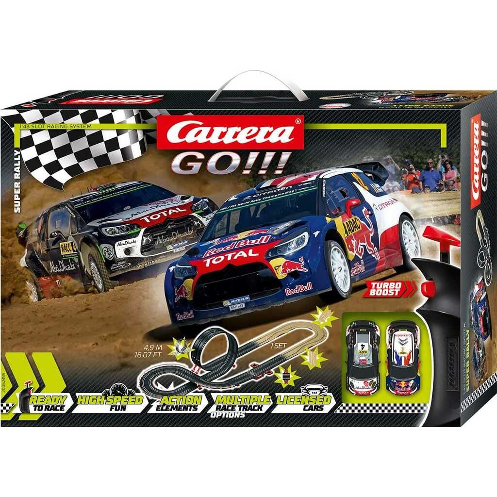 carrera go!!! super rally 1:43 slot racing system