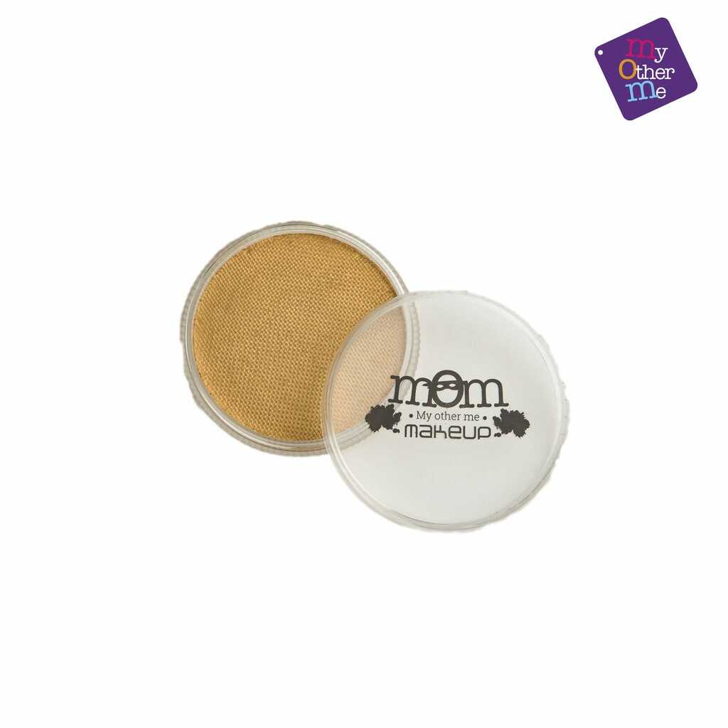 pastilla de maquillaje al agua dorado