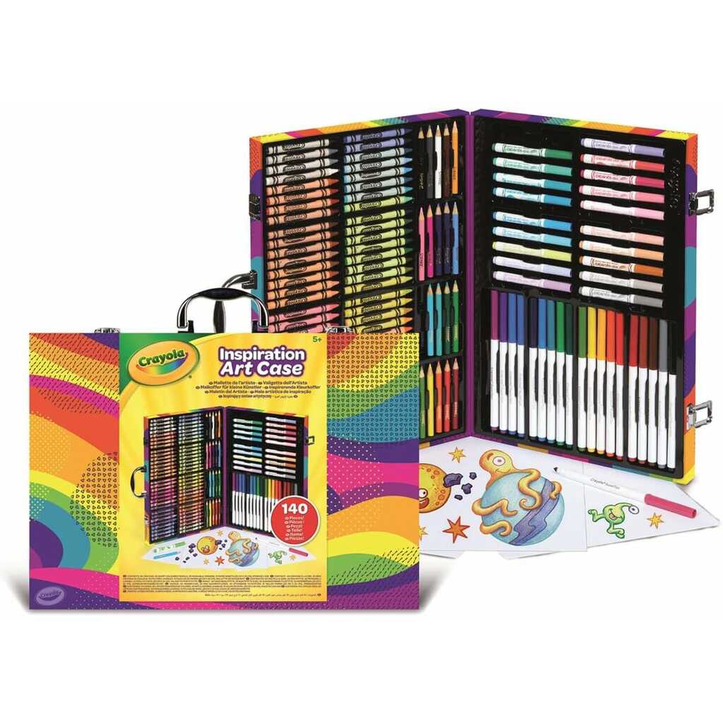 maletín del artista arcoíris 140 piezas