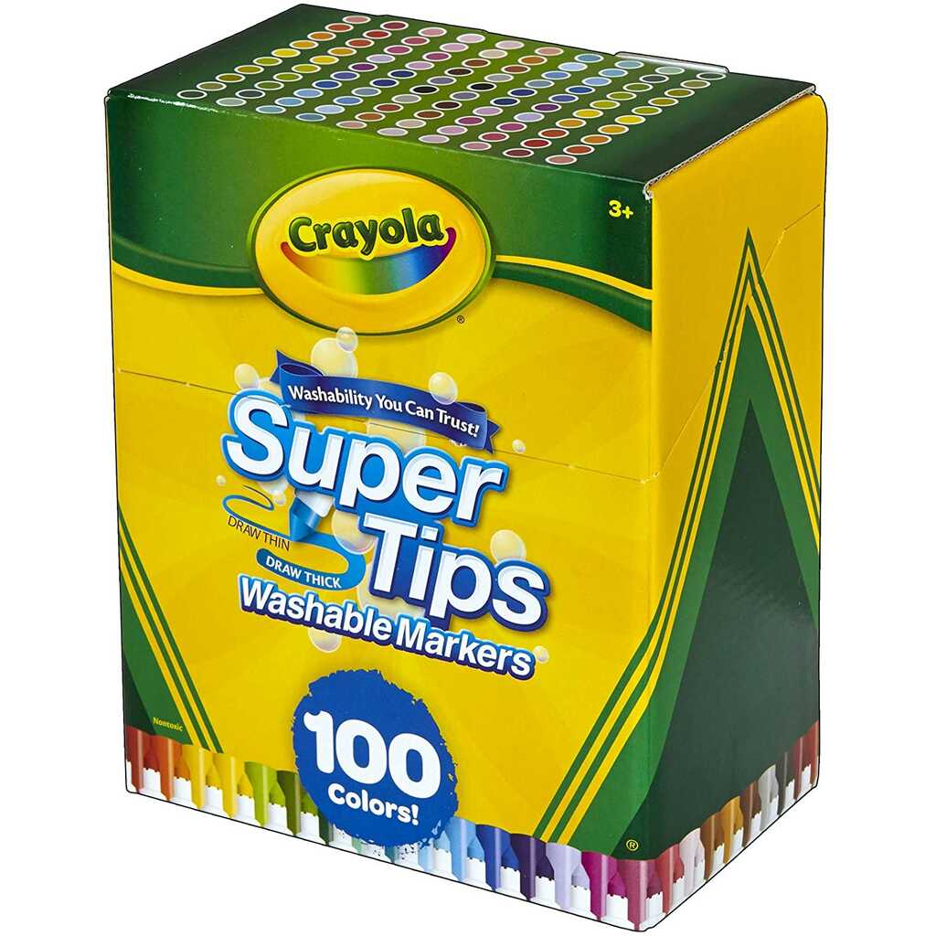 caja 100 rotuladores super tips lavables