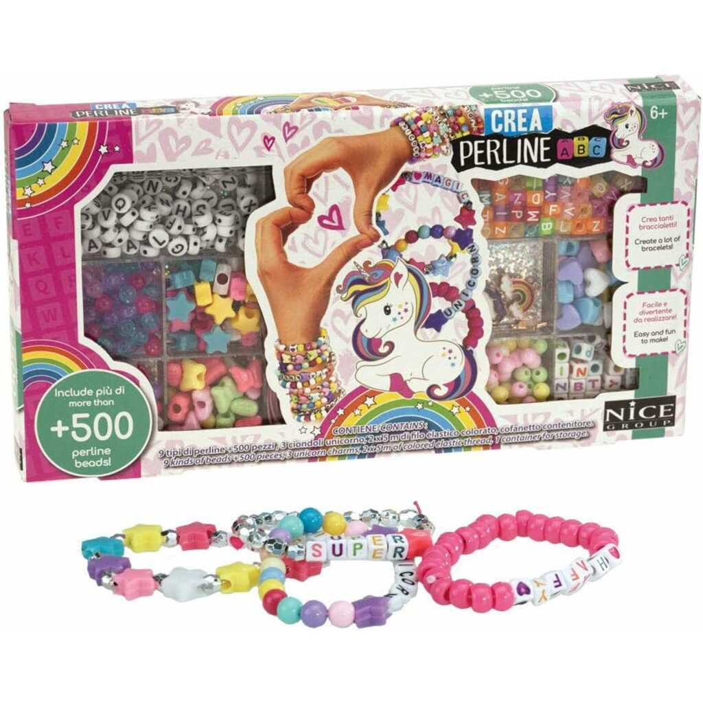 perlas abc unicornio mágico 500 piezas