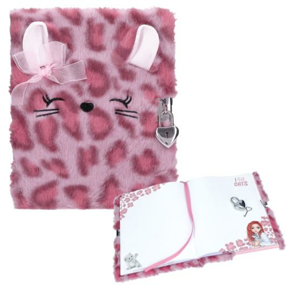 topmodel cosy cat diario con candado rosa
