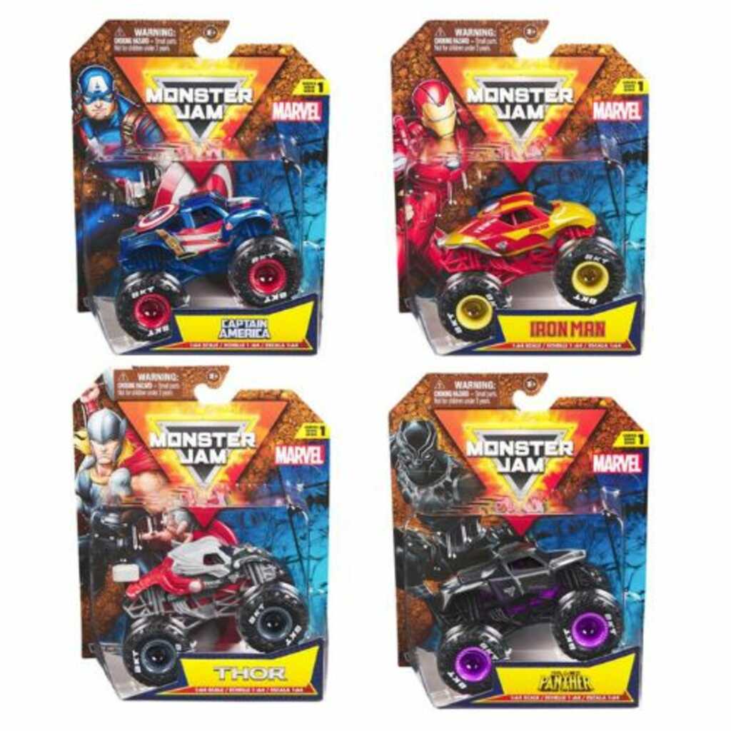 monster jam marvel 1:64 surtidos