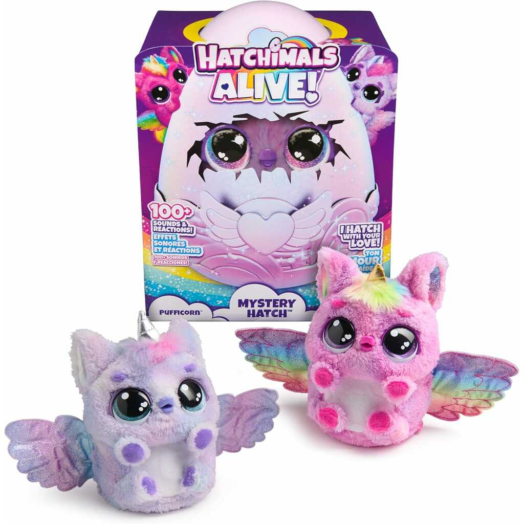 hatchimals alive secret hatch pufficorn