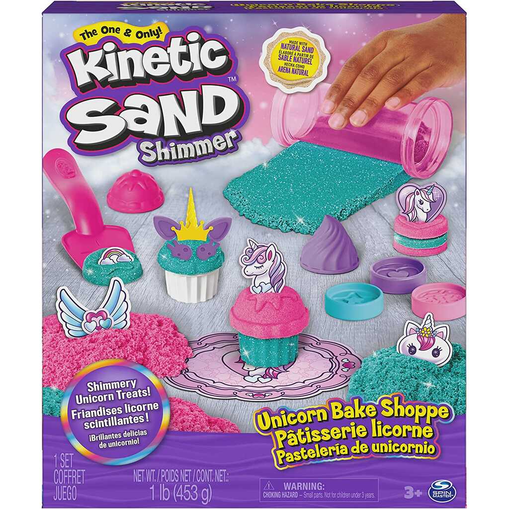 kinetic sand pastelería unicornios