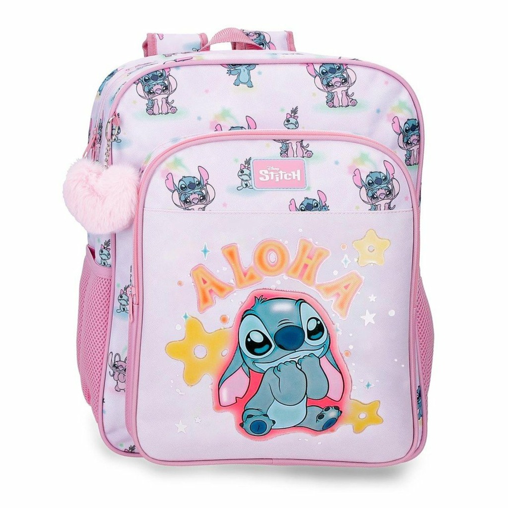 stitch mochila adap. 40cm "you & me"