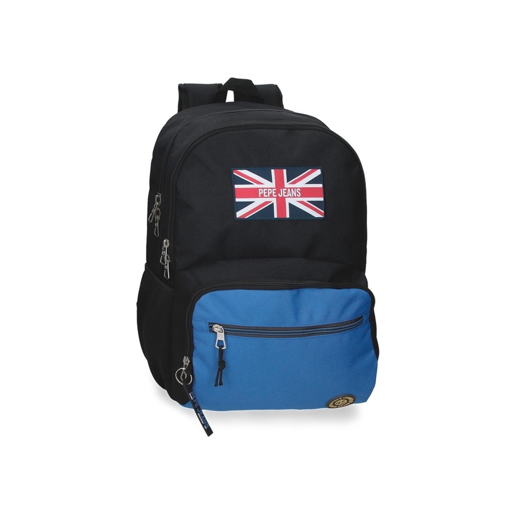 pepe jeans mochila adap. 46cm 2c "henry" negro