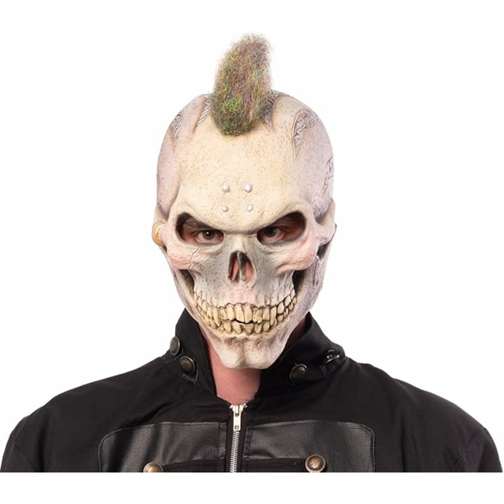 máscara skull punk látex