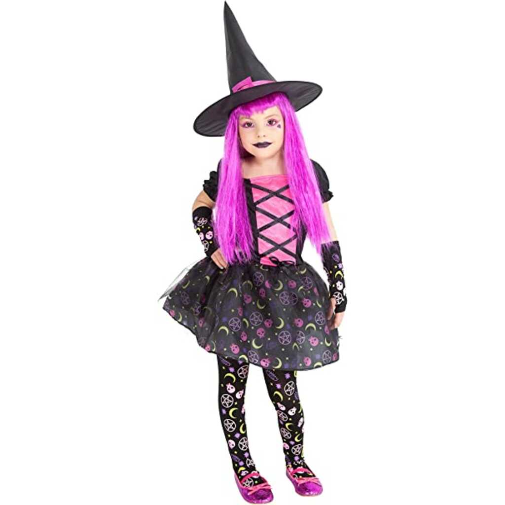 disfraz bruja moonlight pink talla s (3-4a)
