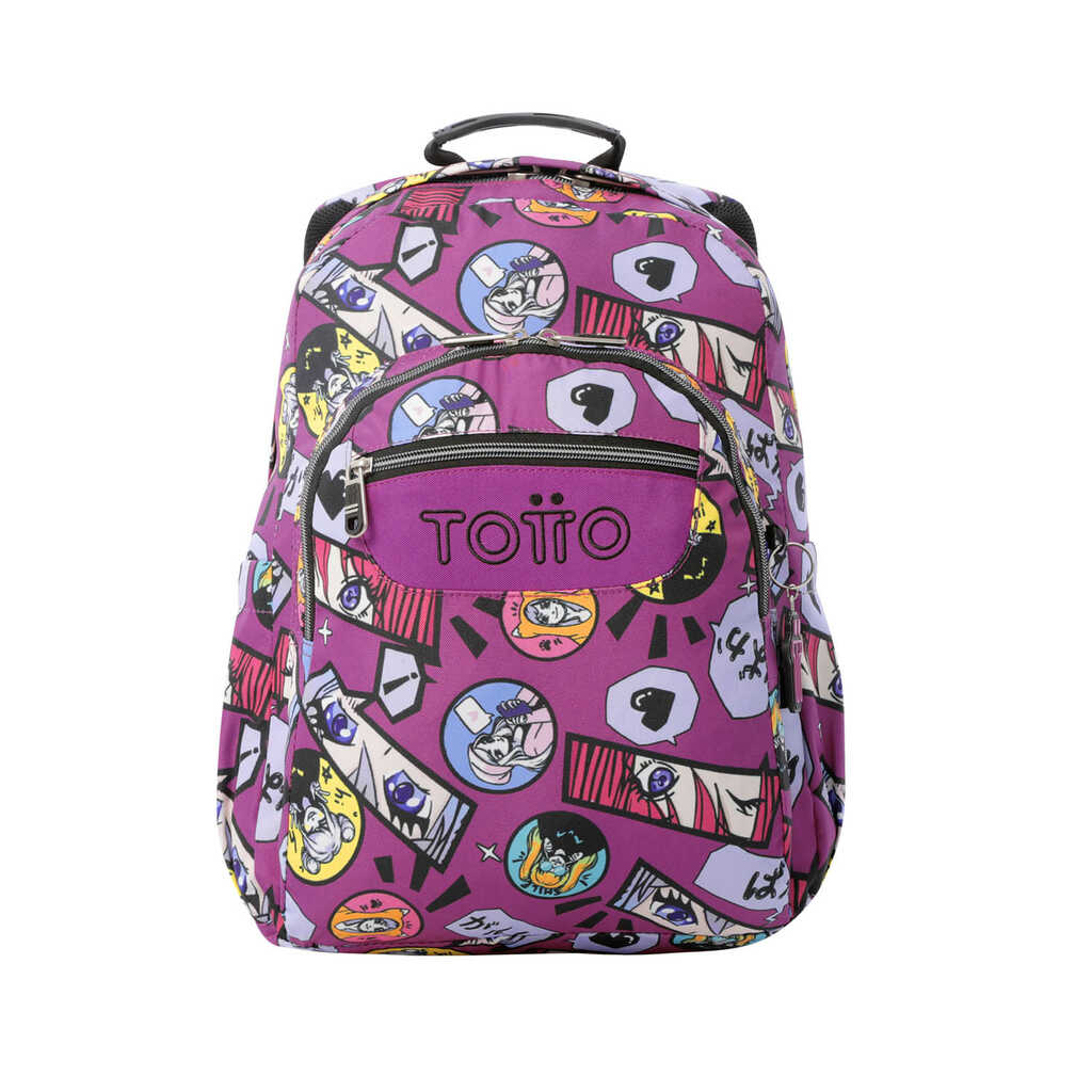 mochila escolar acuareles - kitsune