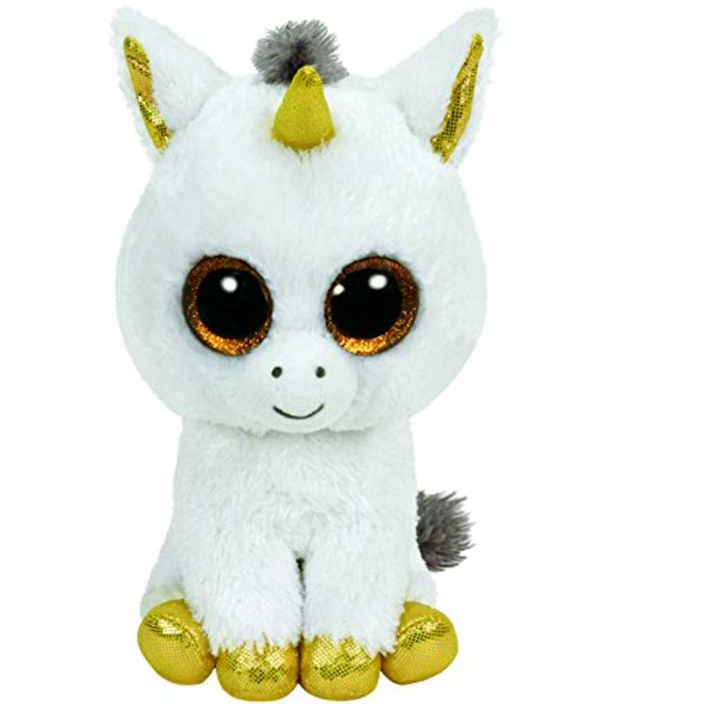 ty: pegasus, unicornio blanco 15cm
