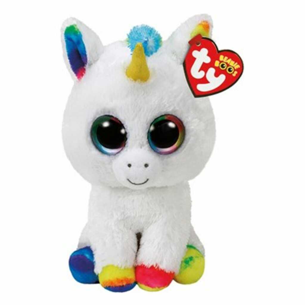 ty: pixy, unicornio blanco 15cm