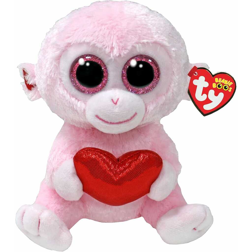 ty: gigi, mono con corazón 15cm