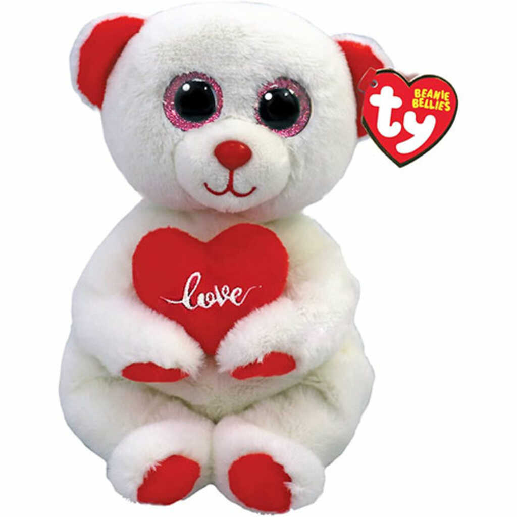 ty bellies: desi, oso con corazón 15cm
