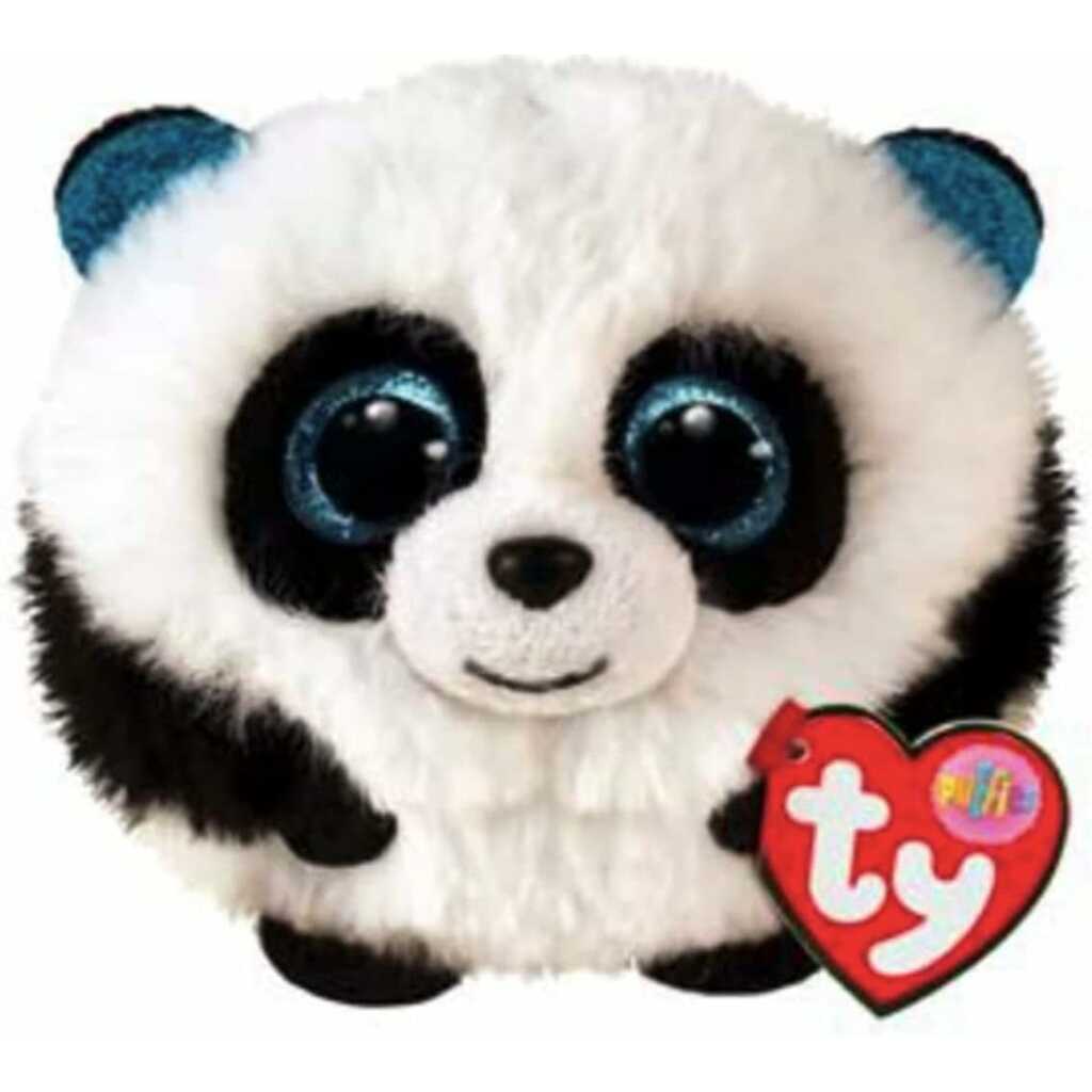 ty puffies: bamboo, panda 10cm