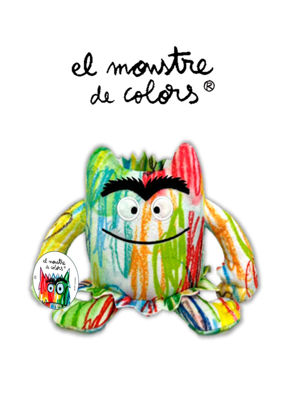  monstruo de colores peluche multicolor de lupita books