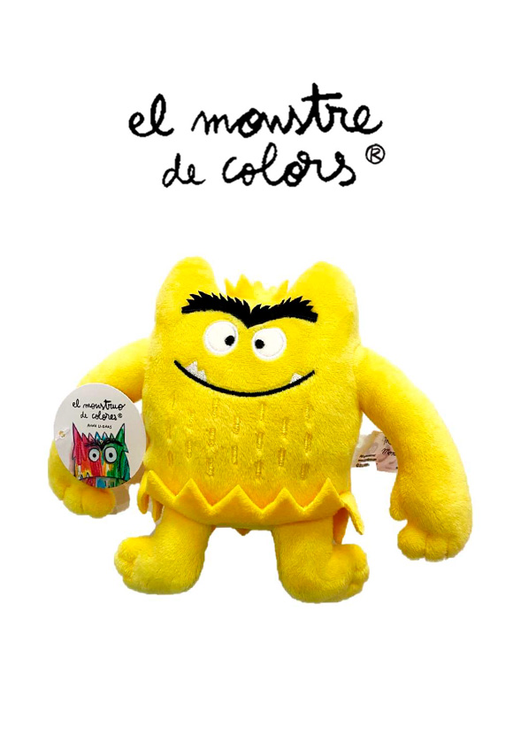  monstruo de colores peluche amarillo de lupita books