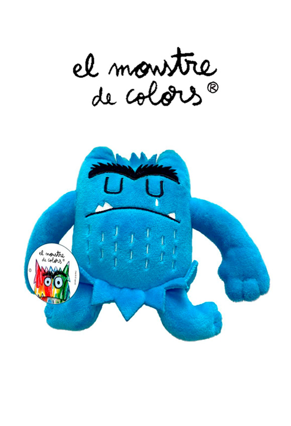  monstruo de colores peluche azul de lupita books