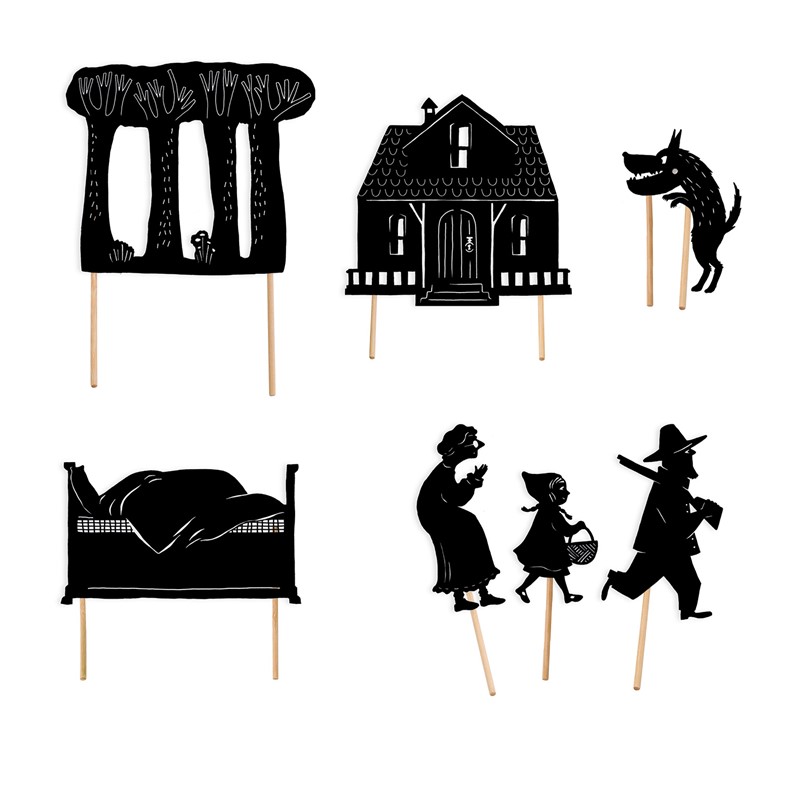 SOMBRAS CAPERUCITA ROJA PEQUEÑAS MARAVILLAS