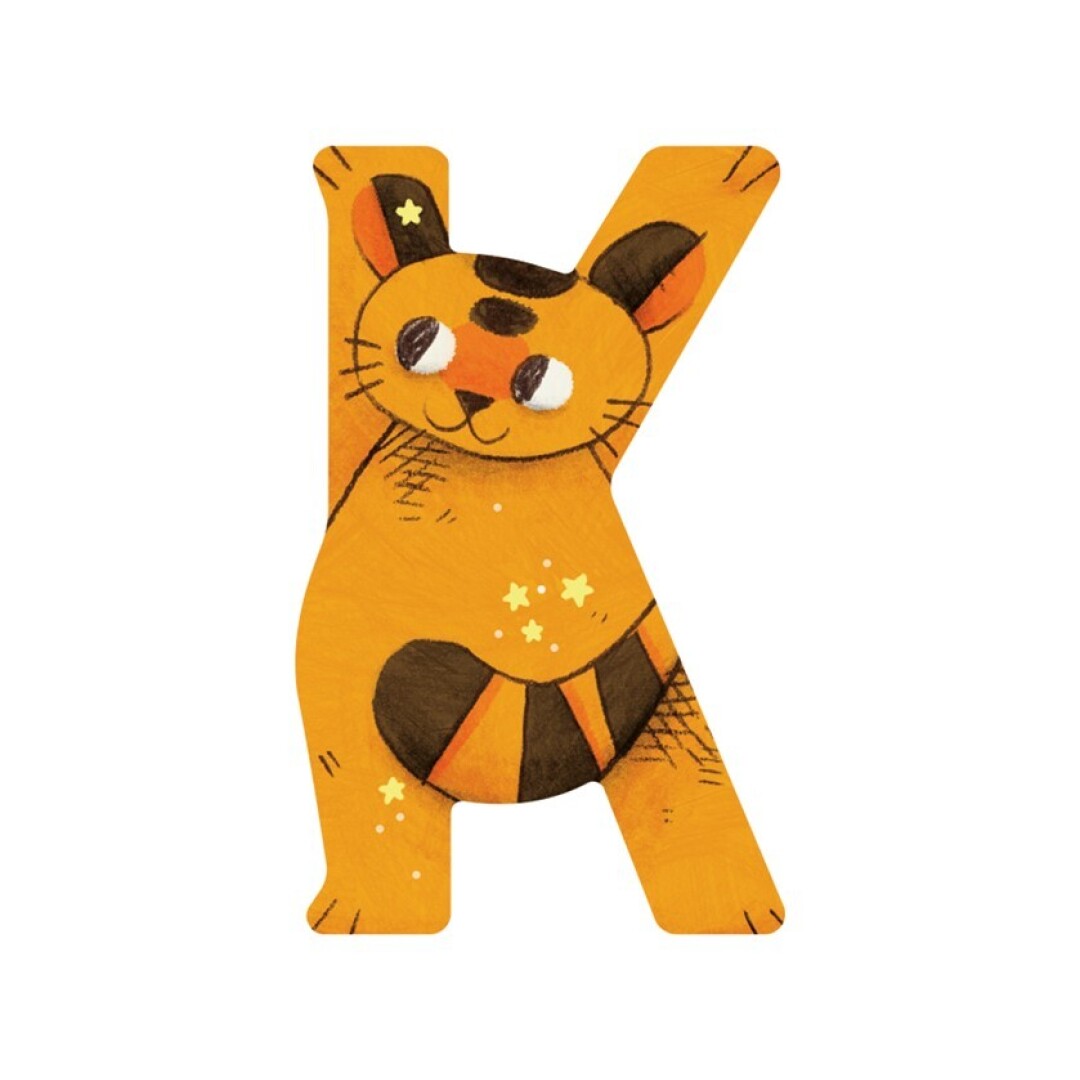  lletra fusta k de moulin roty
