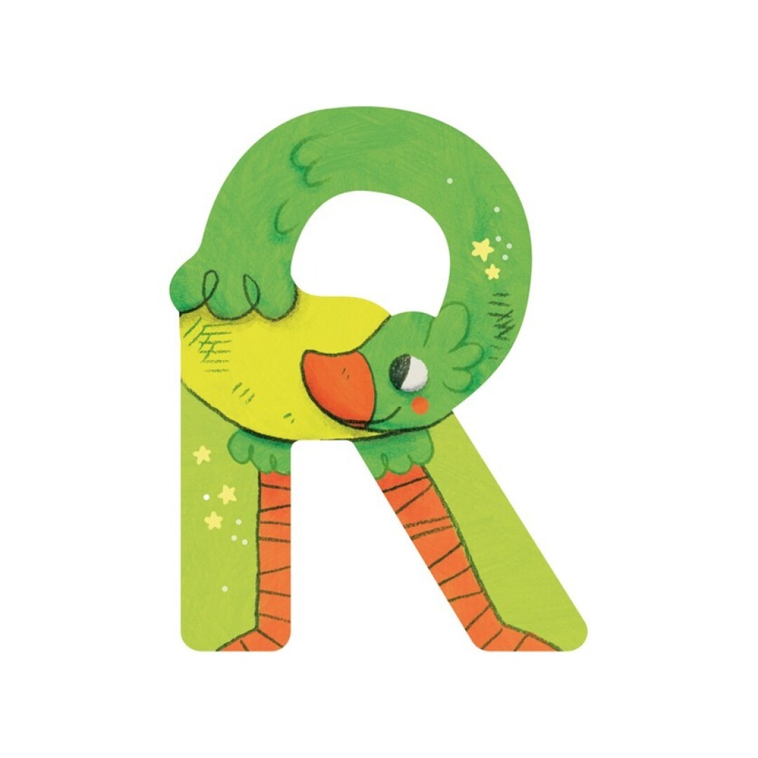  lletra fusta r de moulin roty