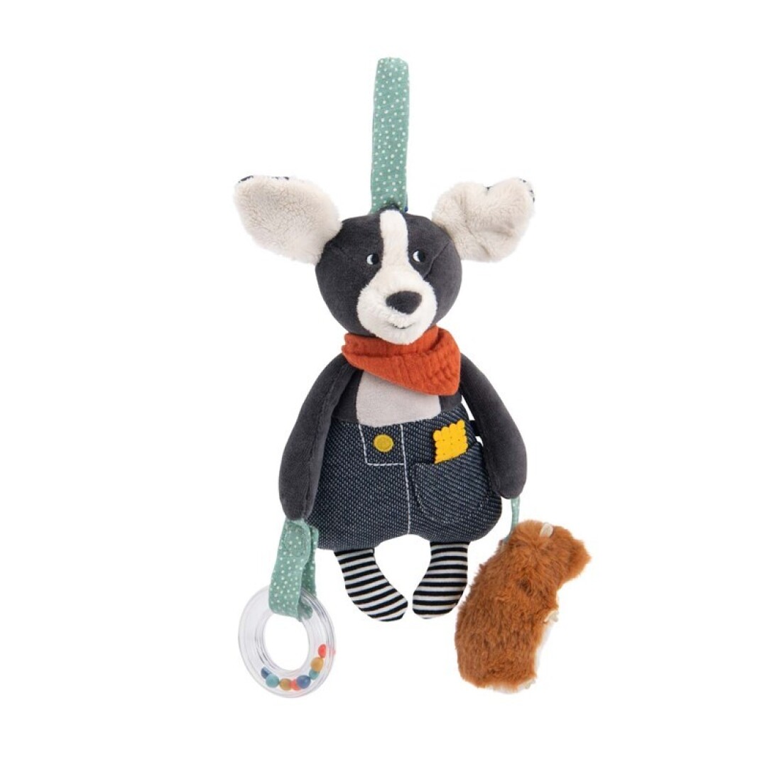 perro puce de actividades para colgar p&p de moulin roty
