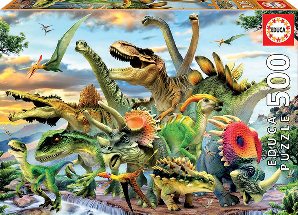 PUZZLE 500 DINOSAURES
