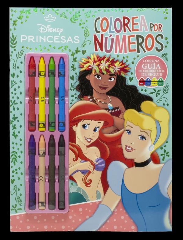 PRINCESAS. COLOREA POR NÚMEROS