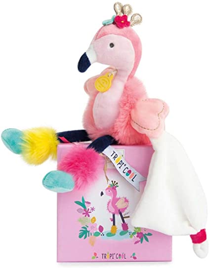 FLAMINGO CON DOUDOU 25 CM