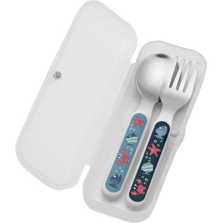 SET TENEDOR Y CUCHARA OCÉANO