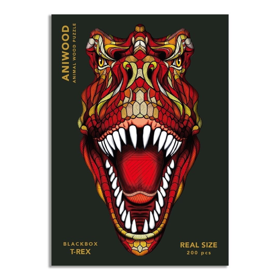 PUZZLE  200 PIEZAS ANIWOOD T-REX
