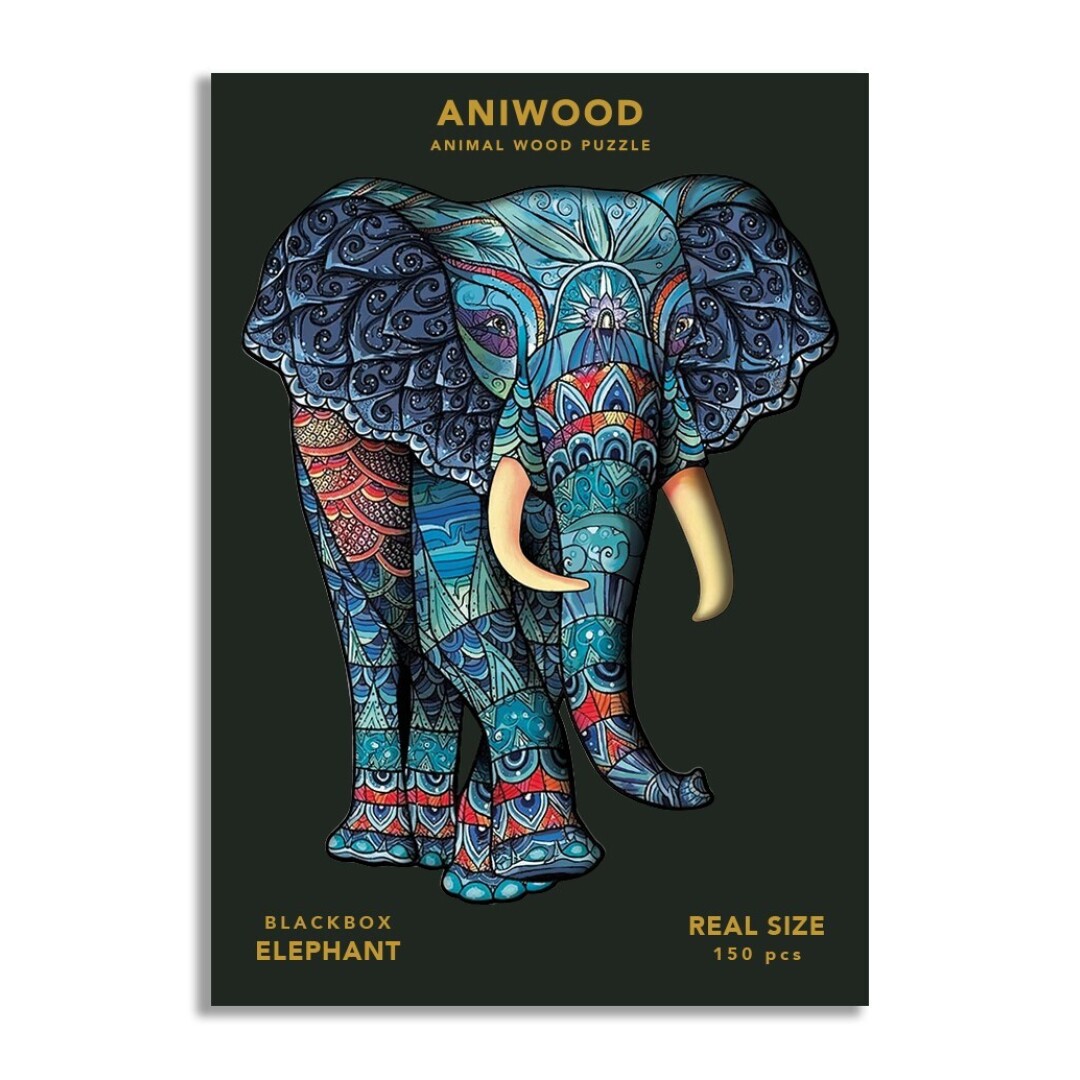 PUZLE 150 PECES ANIWOOD ELEFANT