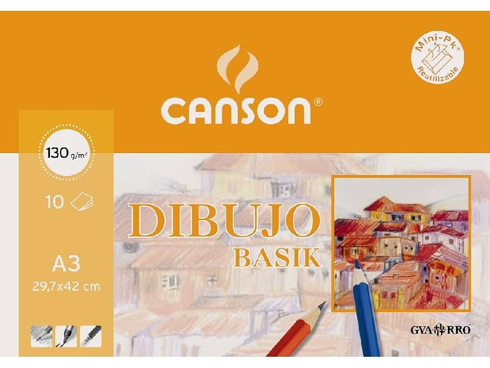  10 hojas papel blanco natural canson de canson