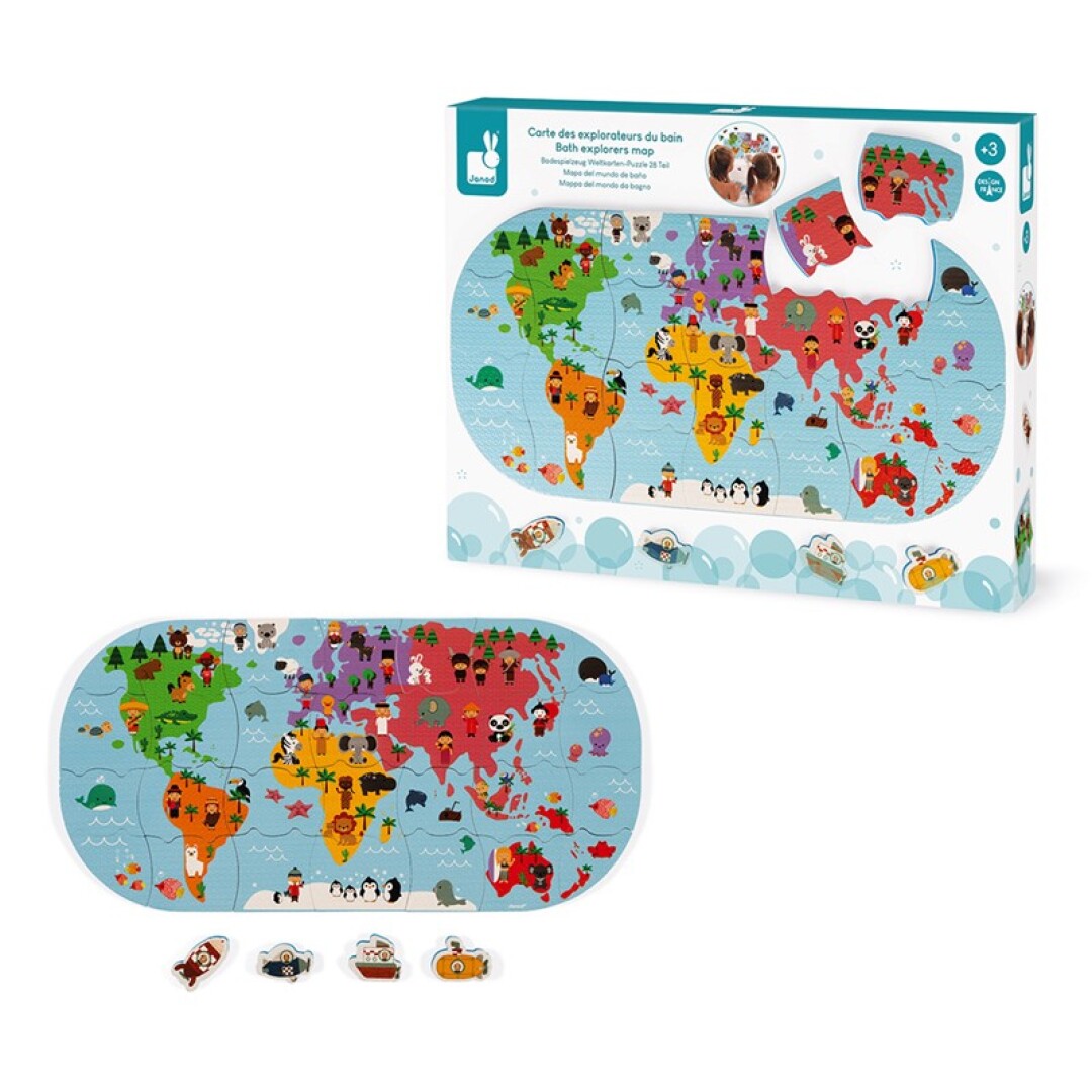 MAPA DEL MÓN DE BANY