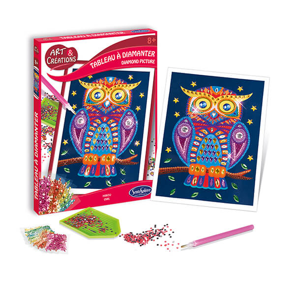 COLOREA CON PURPURINA BÚHO