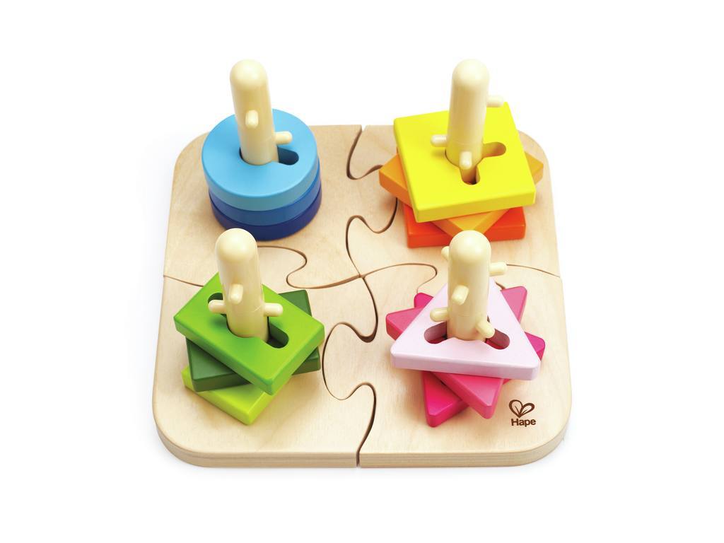 PUZZLE CREATIVO DE CLAVIJAS HAPE