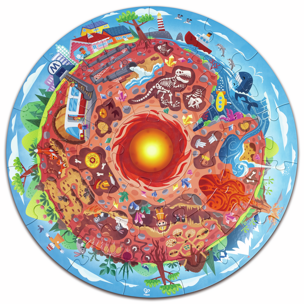 PUZZLE MUNDO SUBMARINO HAPE