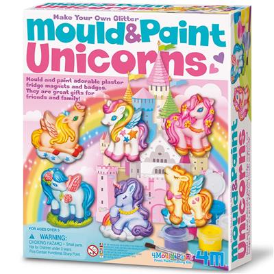 MOLDEA Y PINTA UNICORNIOS 4M