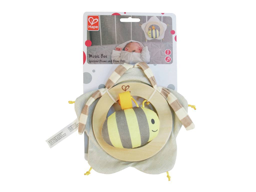 RELOJ MUSICAL FLOR Y ABEJA HAPE