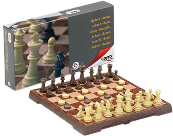 AJEDREZ-DAMAS MAGNÉTICO MEDIANO