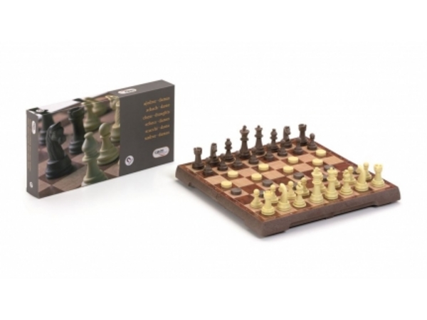 AJEDREZ Y DAMAS MAGNÉTICO GRANDE