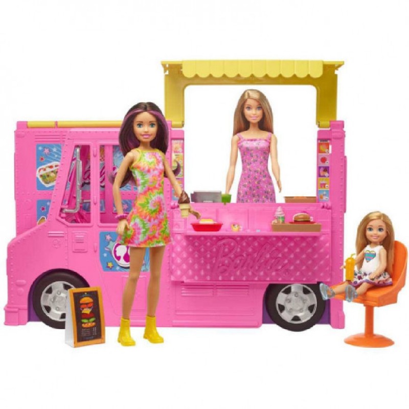 Barbie and Sisters Vehicle Restaurant Hamburger — Juguetesland