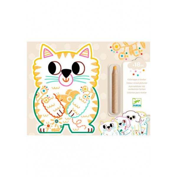 COLOREA ANIMALES DOMÉSTICOS  DJECO