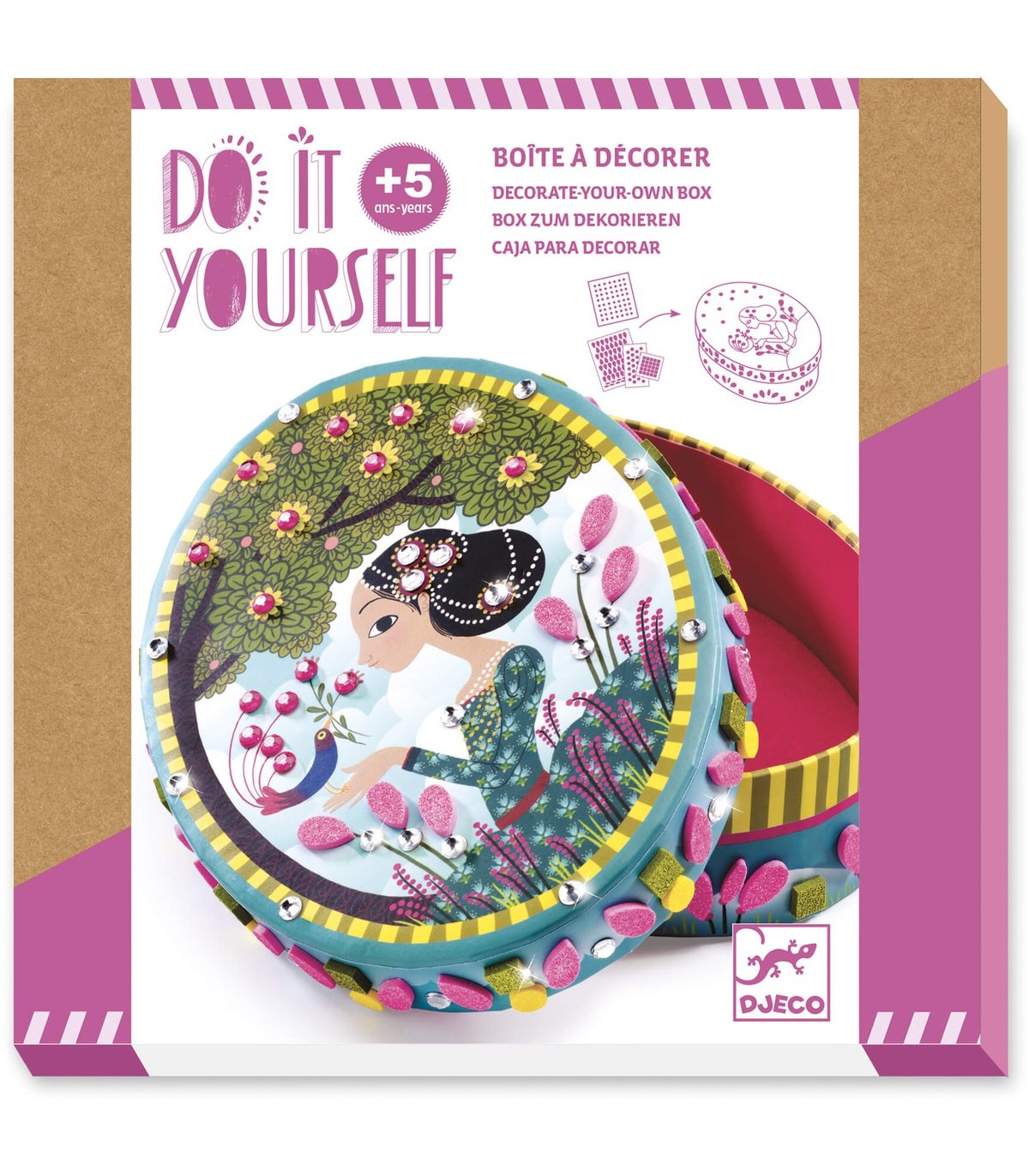 CAJA PARA DECORAR PEQUEÑOS SECRETOS DJECO